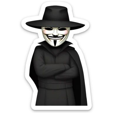 v is for vendetta sticker