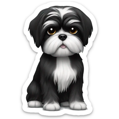 Shih tzu noir sticker