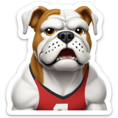 mt baker middle school bulldog mascot sticker