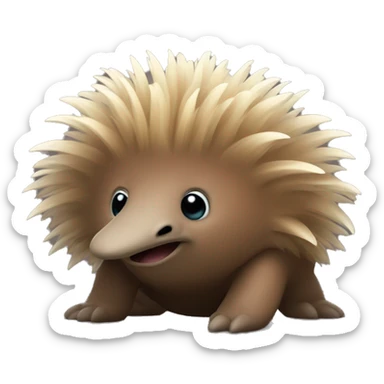 golang mascot inspired echidna sticker