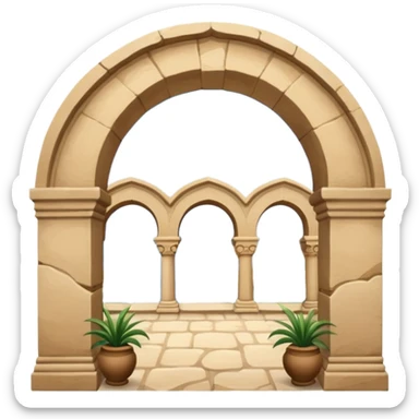 triple arch like santa barbara serial sticker