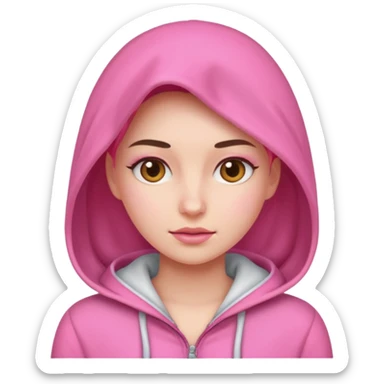 Kadın kapalı Pembe  sticker