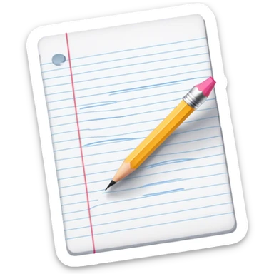 pencil writing sticker