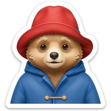 Paddington bear sticker