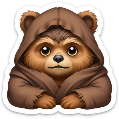 Sleeping Ewok sticker