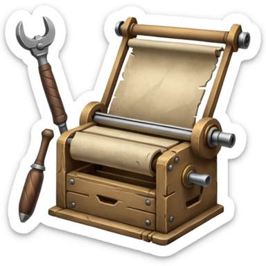 Printing Revolution + Ancient Tools sticker