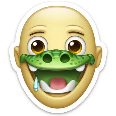 crocodile in tears sticker