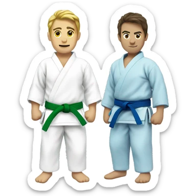 the same in green judo-blue-belt sticker