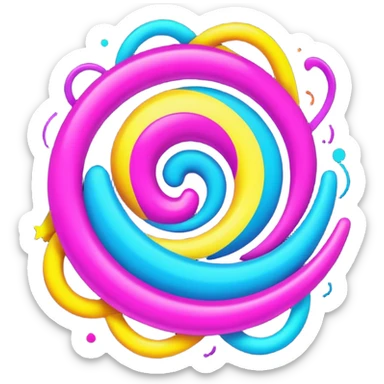 Techno/EDM musique mix color sticker