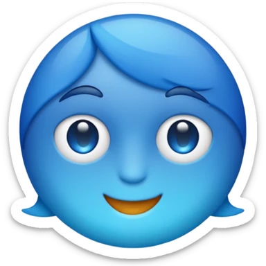 ‼️colour change blue sticker