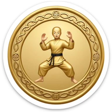 kungfu symbol sticker