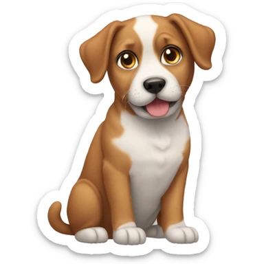 Dog mixed with a cat sticker