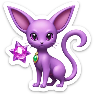 Noibat-Mewtwo-Espeon-Delcatty-hybrid sticker
