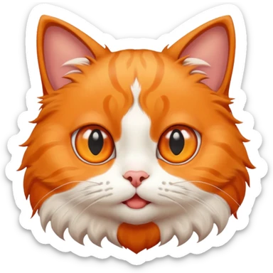 cat begging face  sticker