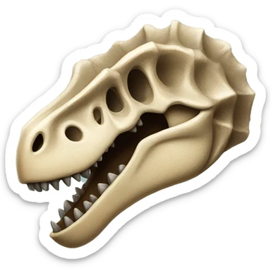 dinosaur fossil sticker