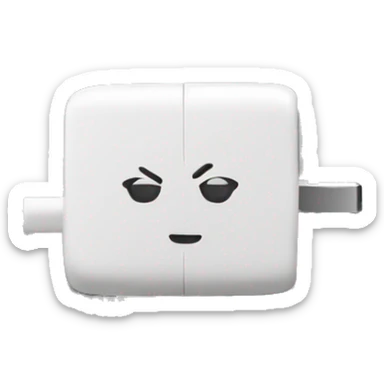 Iphone charger sticker