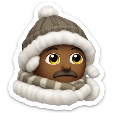 winter coziness aestetic sticker