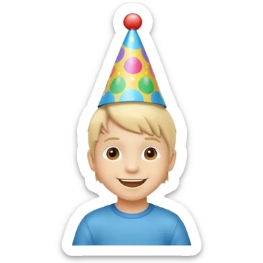 Birthday little boy sticker