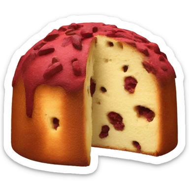Red velvet panettone  sticker