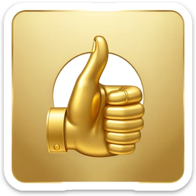 thumbs up emoji, positive and bold sticker