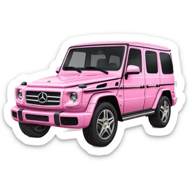 A pink g wagon  sticker