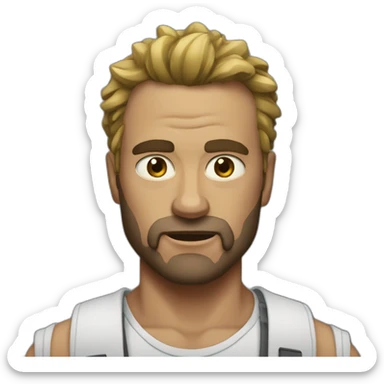 Homme bête et brutal sticker