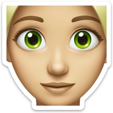 smiling girl with green eyes prettier sticker