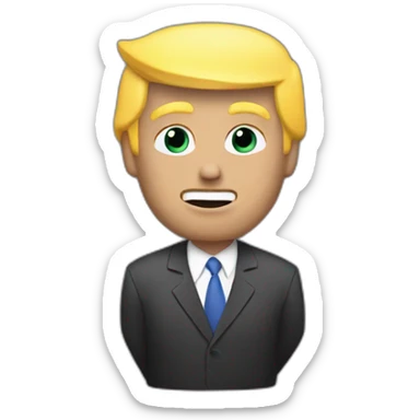 Donald Trump being a video editor sticker