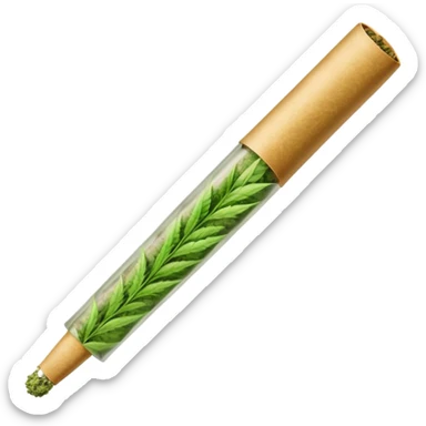 Rolling a weed joint  sticker