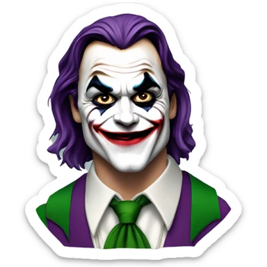 leonardo di caprio as the joker sticker