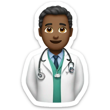 The heart of a doctor sticker