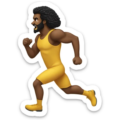 side profile pantera running sticker