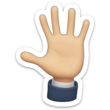 Hand up Hello, boy smile asian  sticker