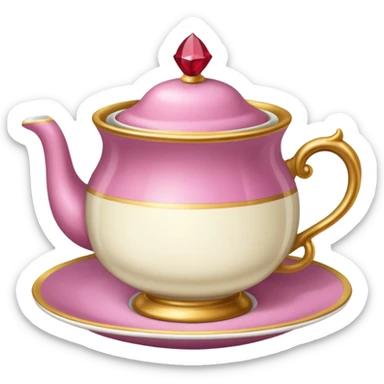 Princess antique tea cup sticker