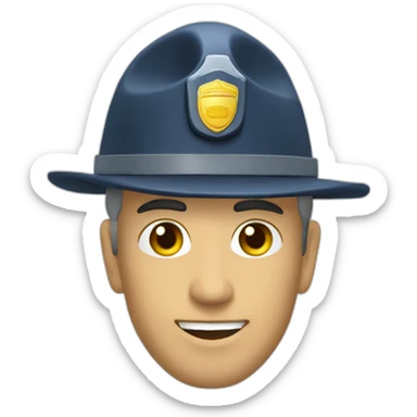 Gendarme mobile sticker