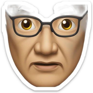 Angry dalai lama sticker