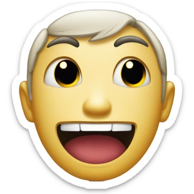 Tearing with happiness  sticker