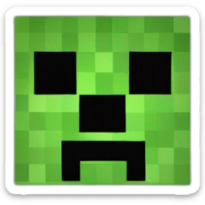 Creeper minecraft sticker