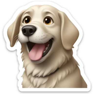 Dog giggle sticker