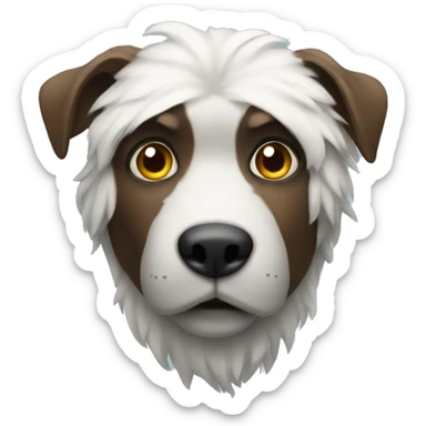 A cold animal sticker