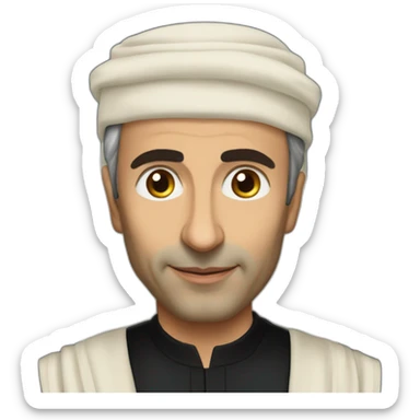 Eric zemmour avec l’abaya sticker