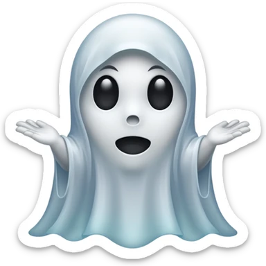 ghost please sticker