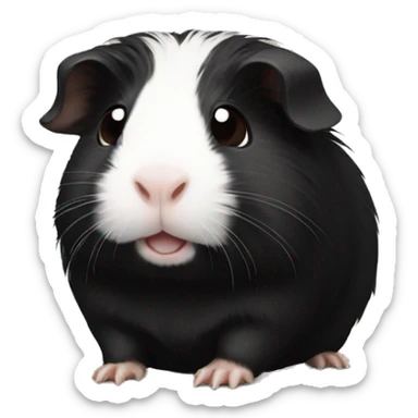 Black Guinea pig sticker