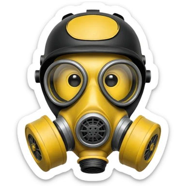 gas mask sticker