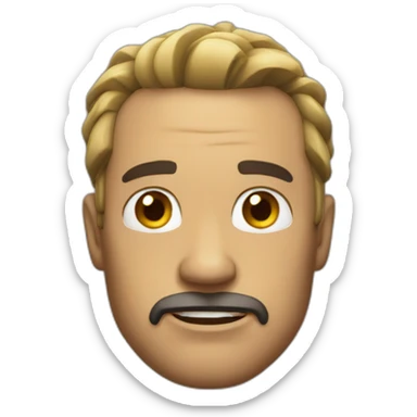 powerful man voice sticker