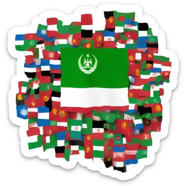 Afghanistan flag  sticker
