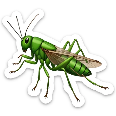 All I hear is crickets  sticker
