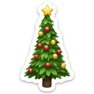 Yule tree sticker