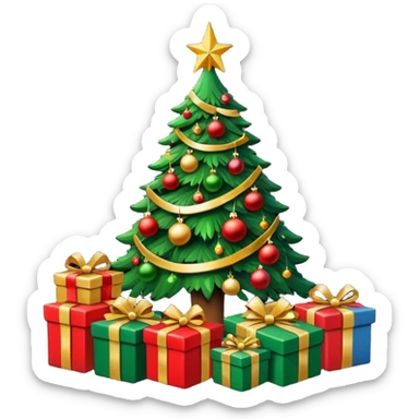 Christmas setting phone wallpaper style sticker