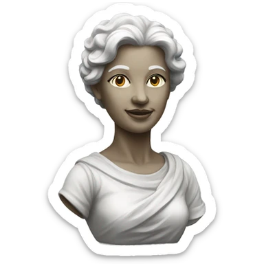 Lady statue sticker